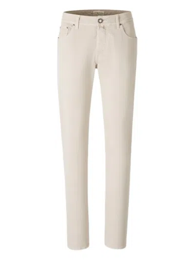 Jacob Cohen Logo-embroidered Jeans In Metallic
