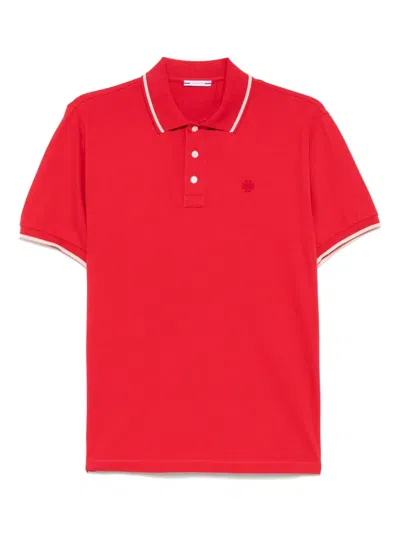 Jacob Cohen Logo-embroidered Polo Shirt In Red
