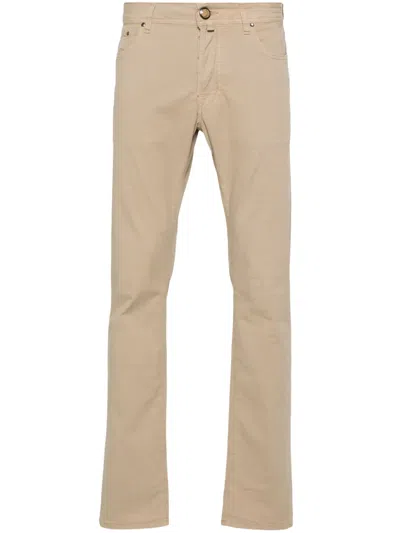 Jacob Cohen Etro Wool Blend Trousers In Brown
