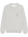 Jacob Cohen Logo-embroidered Sweatshirt In 灰色
