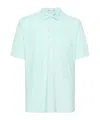 Jacob Cohen Logo-embroidered Towelling Polo Shirt In Blue