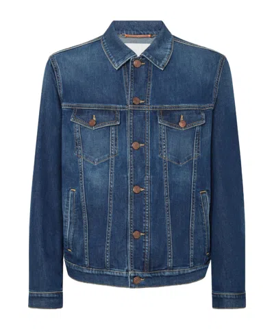 JACOB COHEN LOGO-PATCH DENIM JACKET
