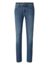 Jacob Cohen Logo-patch Denim Jeans In Blue