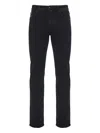 Jacob Cohen Logo-patch Jeans In Black