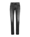Jacob Cohen Logo-patch Jeans In Black