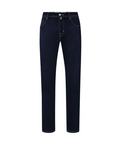 Jacob Cohen Logo-patch Jeans In Black