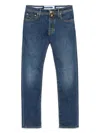 Jacob Cohen Denim Tapered Jeans In Blue