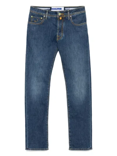 JACOB COHEN LOGO-PATCH JEANS