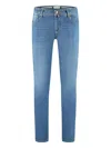 Jacob Cohen Logo-patch Jeans In Blue