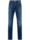 Jacob Cohen Low-rise Slim-fit Jeans In Blue