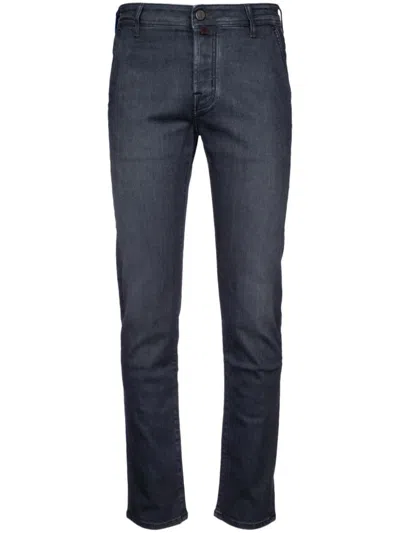 Jacob Cohen Logo-patch Jeans In Blue