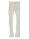 Jacob Cohen Logo-patch Jeans In White