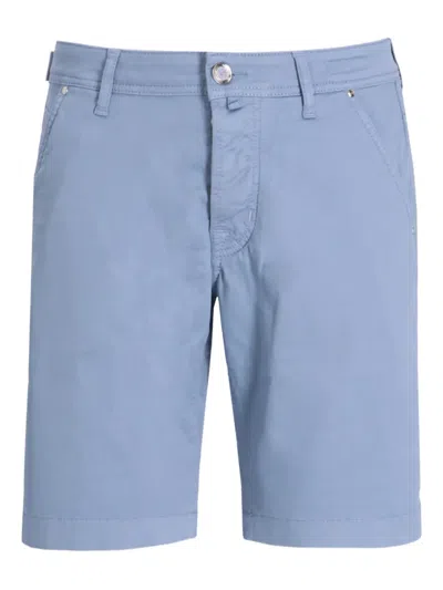 Jacob Cohen Logo-patch Shorts In Brown