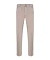 Jacob Cohen Linen And Cotton Trousers In Beige