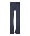 Jacob Cohen Logo Patch Straight-leg Trousers In Blue