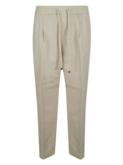 Jacob Cohen Logo-patch Straight-leg Trousers In Grey