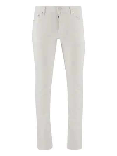JACOB COHEN LOGO-PATCH TROUSERS