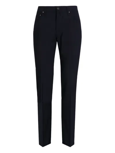 Jacob Cohen Logo-patch Trousers In Black