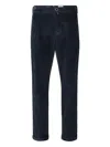 Jacob Cohen Stretch Cotton Blend Trousers In Blue