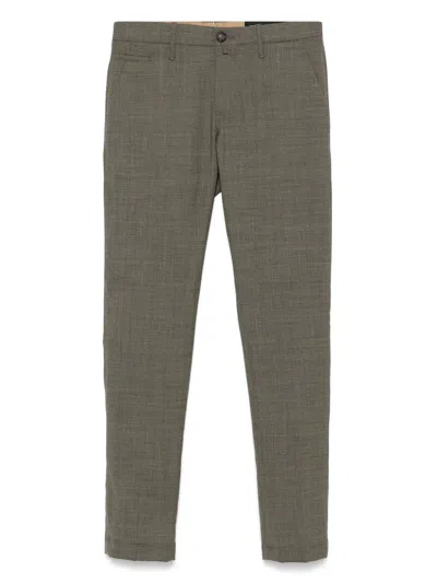 Jacob Cohen Logo-patch Trousers In Brown