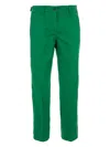 Jacob Cohen Logo-patch Trousers In Green