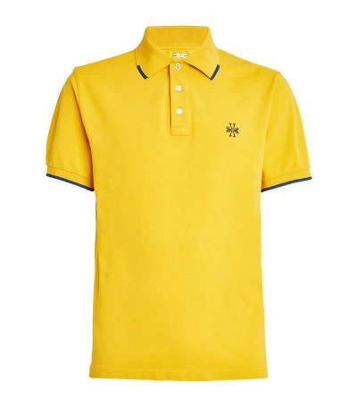 Jacob Cohen Logo Polo Shirt In Yellow
