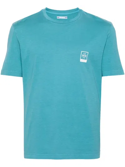 Jacob Cohen Logo-print Cotton T-shirt In Blue