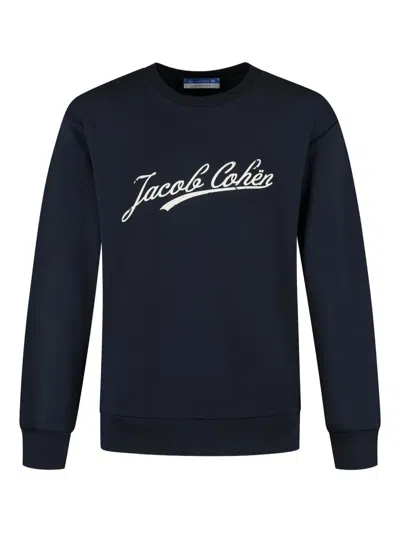 Jacob Cohen Kids' Logo-print Sweatshirt In Blue