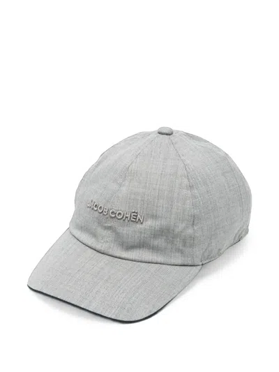 Jacob Cohen Logo-embroidered Baseball Cap In Gray