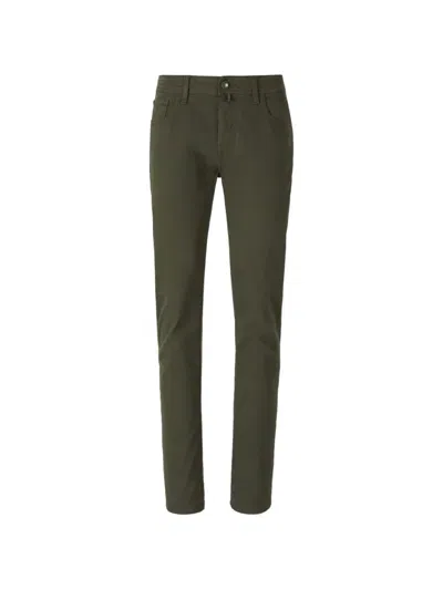Jacob Cohen Logo-embroidered Slim-fit Jeans In Green