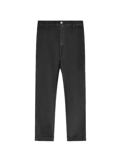 Jacob Cohen Logo-patch Corduroy Trousers In Black