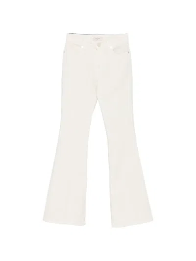 Jacob Cohen Logo-patch Flared Jeans In White