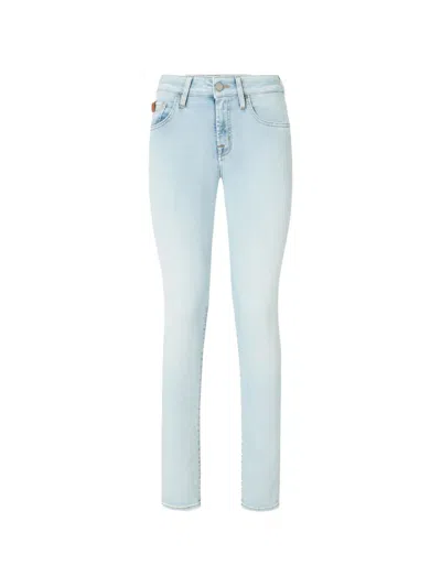 Jacob Cohen Cigarette Jeans In Light Blue Denim