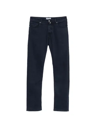 Jacob Cohen Casual Trousers With Belt Loops In Blue