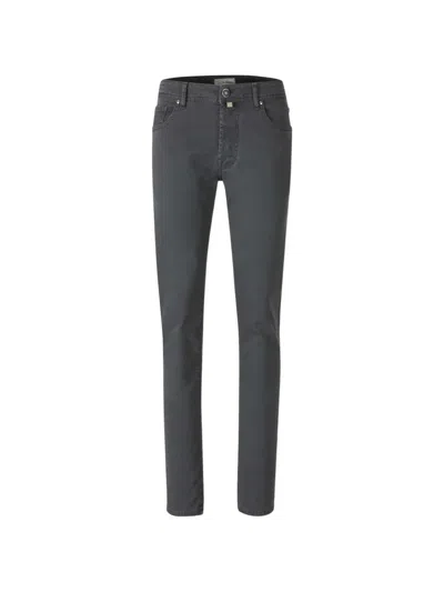 Jacob Cohen Logo-patch Slim-fit Jeans In Gray