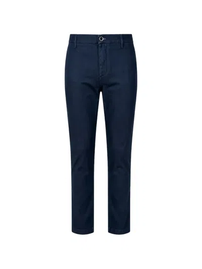 Jacob Cohen Logo-patch Straight-leg Jeans In Blue