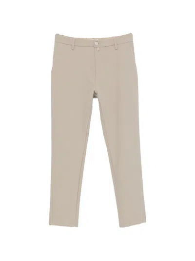 Jacob Cohen Logo-plaque Trousers In Neutral