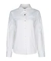 Jacob Cohen Collared Long Sleeves Patch Detail Jacket In White