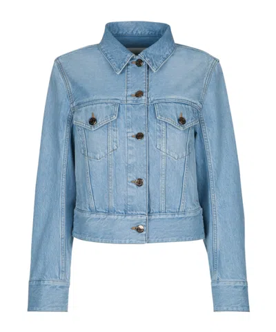 Jacob Cohen Long Sleeve Denim Jacket In Mediumblu