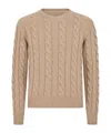 Jacob Cohen Long-sleeved Crewneck Jumper In Brown