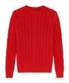 Jacob Cohen Cable-knit Sweater In Red