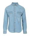 Jacob Cohen Button-down Collar Long Sleeve Denim Shirt In Blue
