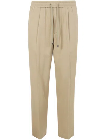Jacob Cohen Low Fit Carrot Daniel Batavia Raw Trousers Clothing In Khaki Brown