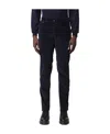 Jacob Cohen Low-rise Corduroy Trousers In Black