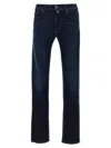 Jacob Cohen Low Waist Slim Leg Denim Jeans In Blue