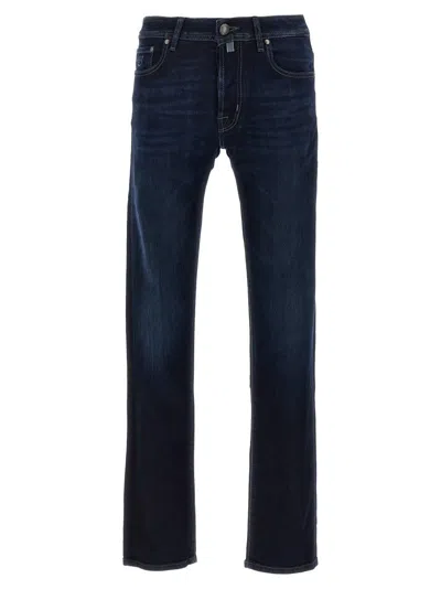 Jacob Cohen Low Waist Slim Leg Denim Jeans In Blue
