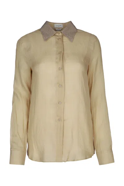 Jacob Cohen L/s Shirt With Studs In Brown