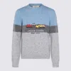 Jacob Cohen Color Block Crew Neck Sweater In Multi