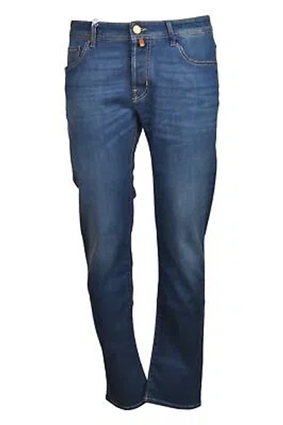 Pre-owned Jacob Cohen Man Jeans Aderente Denim 17414 In Blue
