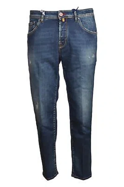 Pre-owned Jacob Cohen Man Narrow Leg Jeans Denim 17416 In Blue